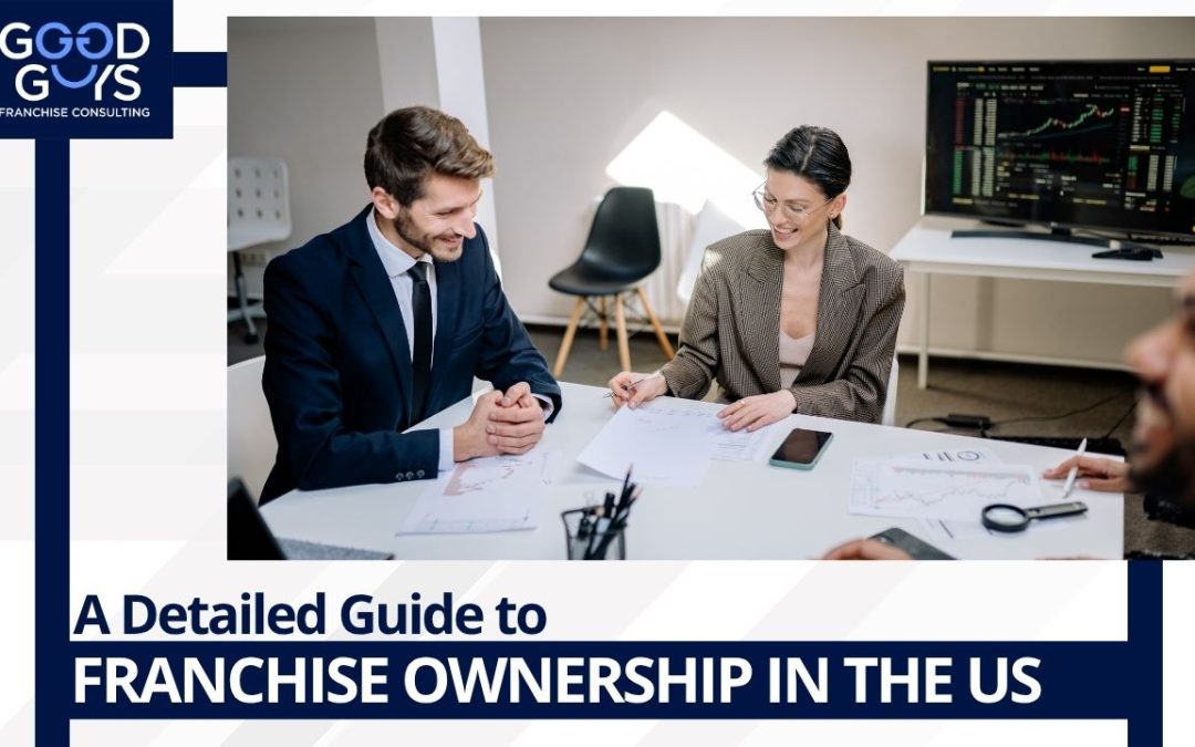 Good Guys Franchise Consulting professionals discussing franchise ownership and financial commitments.