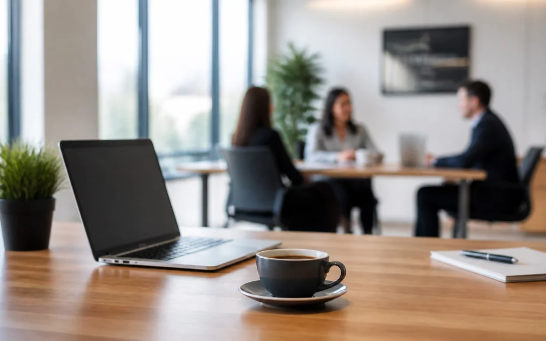 Business professionals consulting and planning franchise investments